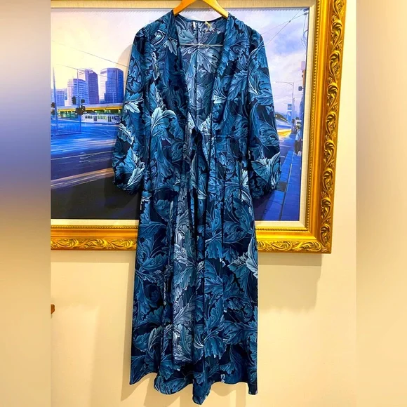 Scanlan Theodore |Brand new without tag Leaf Printed MIDI Dress - Picture 5 of 8